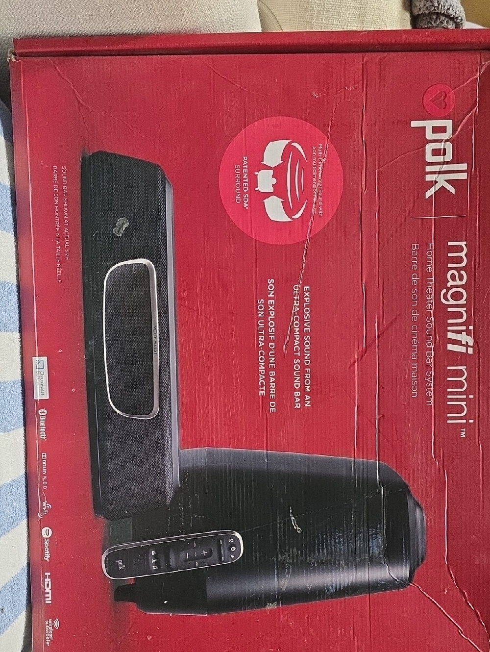 POLK Magnifi Mini Compact Sound Bar and Wireless Subwoofer - Black